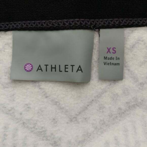Athleta Skirt Womens X-Small Aztec Pull-On Tech Stretch Black Gray Inside Pocket - Picture 3 of 7